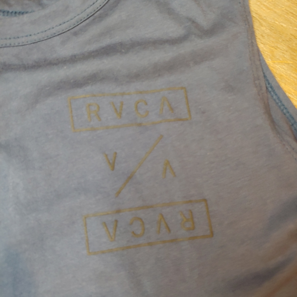 -SOLD- RVCA Navy Split Back Tank - Picture 3 of 3
